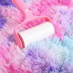 AROGAN Soft Rainbow Area Rugs for Girls Room 2x4 Feet, Fluffy Girls Bedroom Rugs - Image 4