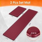 TranquilRelax 2-Piece Anti-Fatigue Kitchen Mats, Cushioned Non-Slip Waterproof - Image 2