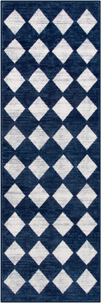 Lahome Zelie Checkered Washable Runner Rug, 2x6 Rug Runners - Image 9