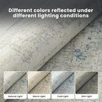 Washable Rugs 4x6 Area Rugs for Living Room- Modern Abstract Rugs for Bedroom - Image 6