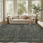 8x10 Washable Area Rug for Living Room, Extra Large, Durable Low Pile Non Slip - Image 3