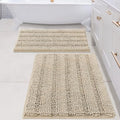 H.VERSAILTEX Bathroom Rug Sets 2 Piece Bath Mats Non Slip Thick Soft Chenille by HVERSAILTEX