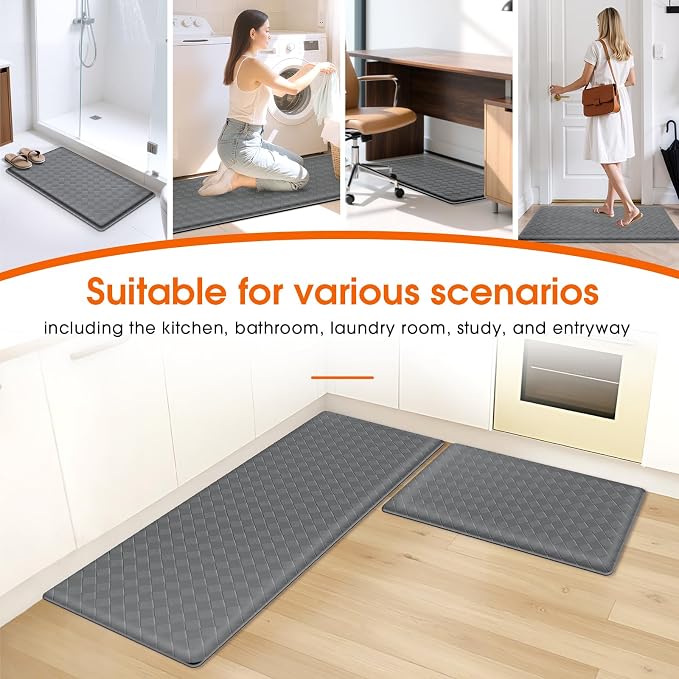 TranquilRelax Kitchen Mats, Cushioned Anti Fatigue Kitchen Mats - Image 7