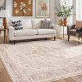 Rugxara 5x7 Soft Pink Washable Area Rug by Rugxara