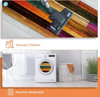 Sofort Kitchen Rugs Sets of 3, Colorful Wooden Abstract Kitchen Mats - Image 6