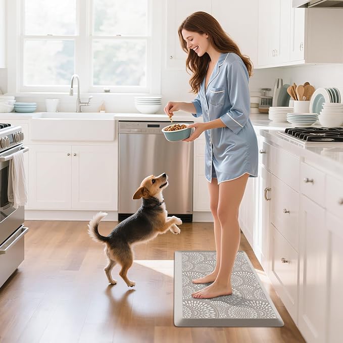 Mattitude 4/5 Inch Kitchen Mat, 17.3x28in Heavy Duty Ergonomic Comfort Foam - Image 5