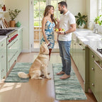 KIMODE Kitchen Mats Cushioned Anti Fatigue, Abstract Kitchen Rugs Sets of 2 - Image 7