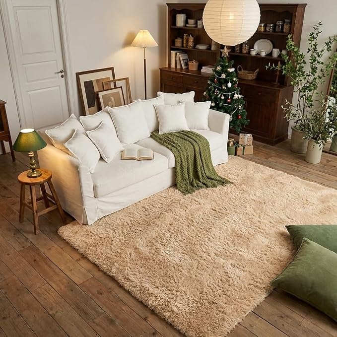 Mugorn 5x7 Rugs for Living Room, Large Fluffy Area Rugs for Bedroom, Soft - Image 7