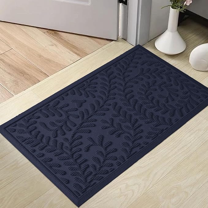 HIYARD Front Door Mat, Absorbent Dirt Trapping Welcome Door Mat Indoor Outdoor by HIYARD