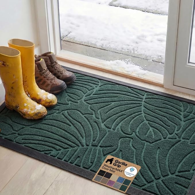 GORILLA GRIP 100% Waterproof All-Season WeatherMAX Doormat, US Designed Natural by Unknown