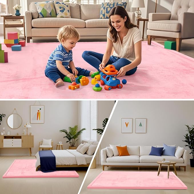 ACOMOPACK Baby Play Mat for Floor, 1.3" Thick Memory Foam Area Rug for Living - Image 6
