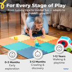 MioTetto Baby Play Mat, Comfortable Playtime Mat – Portable Foam Floor Tiles - Image 8