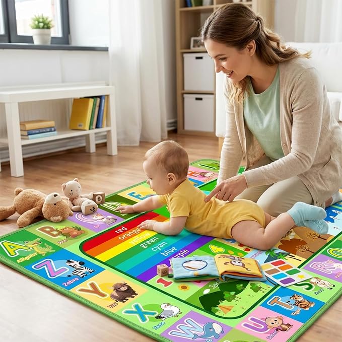 Kids Rug for Playroom Bedroom, 2.5x4 Feet Educational ABC Area Rug for - Image 5