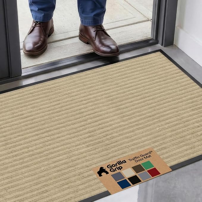 GORILLA GRIP Waterproof Traffic Guard Door Mat, Heavy Duty Entryway Mats by Unknown