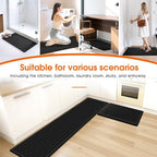 TranquilRelax 2-Piece Anti-Fatigue Kitchen Mats, Cushioned Non-Slip Waterproof - Image 7