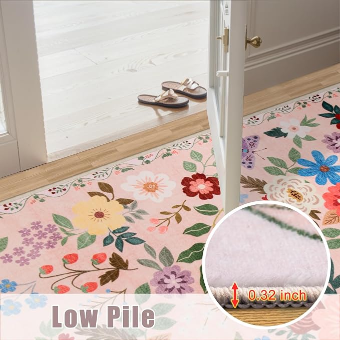 Runner Rug for Entryway: 2x6 Kitchen Rugs Non Slip Washable Ultra-Thin Soft - Image 9