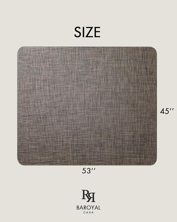 Baroyal Office Chair Mat for Hardwood Floor Under Desk Computer Rolling Chair - Image 6