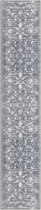 KILOCOCO Runner for Hallway 2.6x14 Runner Rug Printed Vintage Floral Washable - Image 9