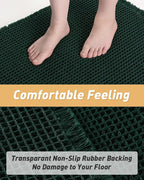 AMOAMI Upgraded Waffle Bath Mat, Super Absorbent Non Slip Bath Mats - Image 4