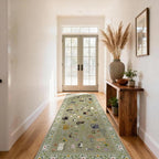 3x7 Washable Rug Runner, Non Slip Low Pile Hallway Cat Runner Rug, Stain - Image 5