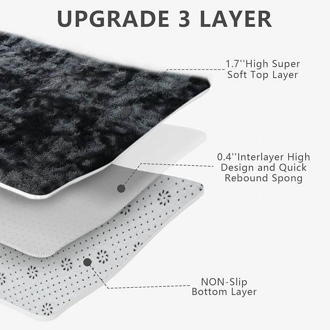 10X14 Large Area Rugs for Living Room Bedroom, Big Shag Rug for Bedroom Dorm - Image 5
