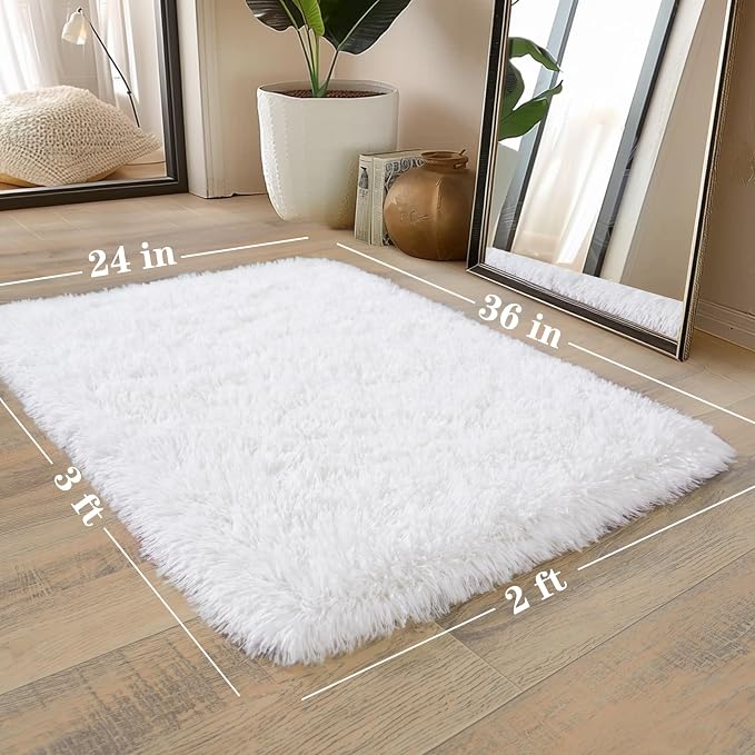 Shaggy Rugs for Bedroom Living Room Dorm Kids Room Decor, Soft Modern Indoor - Image 2