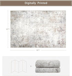 Srugn Washable Rugs 6x9 Area Rugs - Image 2