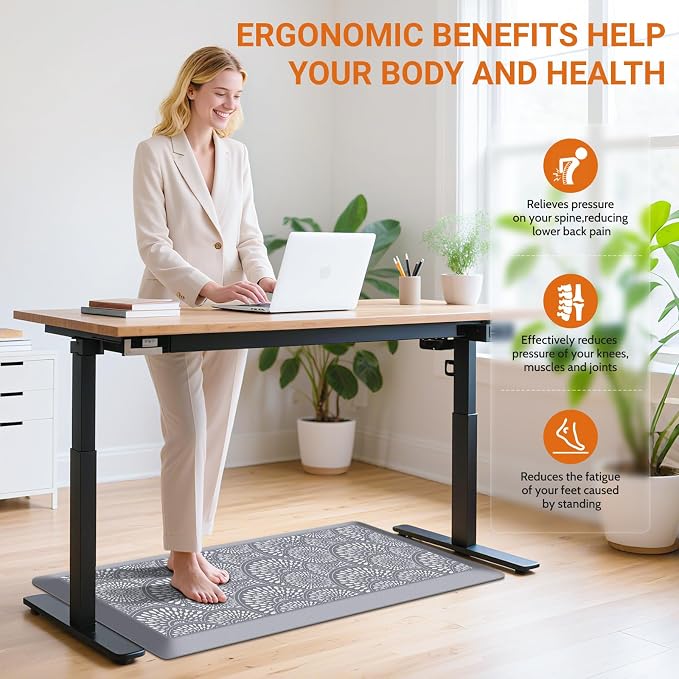 Mattitude 4/5 Inch Kitchen Mat, 20x42in Heavy Duty Ergonomic Comfort Foam - Image 7