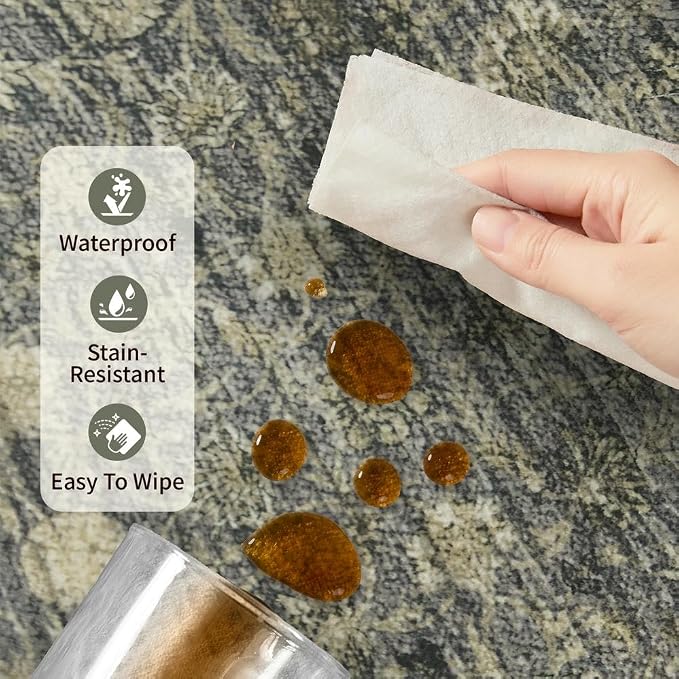 9x12 Washable Area Rug for Living Room, Extra Large, Durable Low Pile Non Slip - Image 6