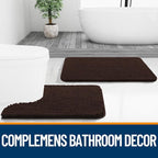 OLANLY Bathroom Runner Rugs 59x24, Extra Soft Absorbent Chenille Bath Rugs - Image 7