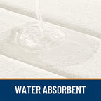 OLANLY Memory Foam Bath Mat 35x24, Super Soft Absorbent Bathroom Rugs, Quick Dry - Image 4