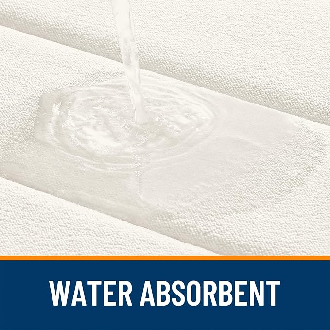 OLANLY Memory Foam Bath Mat 40x32, Super Soft Absorbent Bathroom Rugs, Quick Dry - Image 4