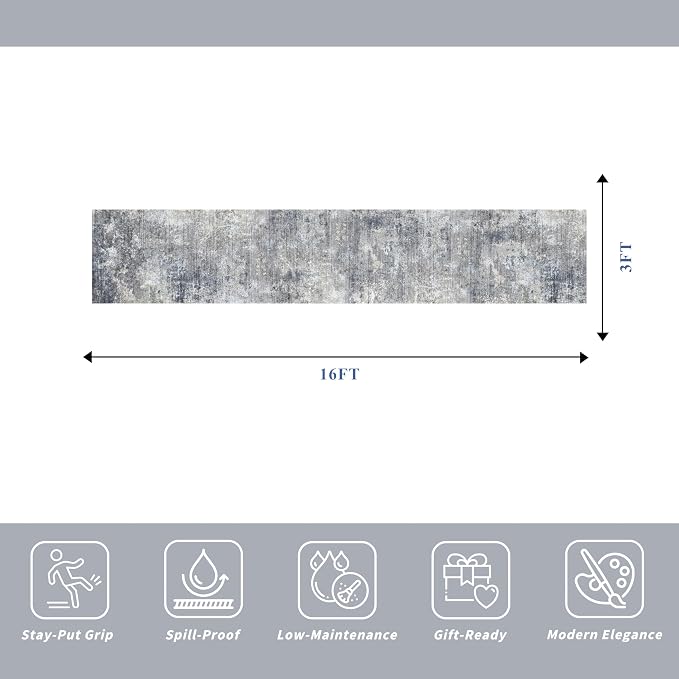 3x16 ft Runner Rug for Hallway - Image 2
