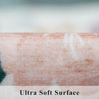 Washable 4x4 Square Area Rug: Floral Scalloped Soft Rugs - Image 7