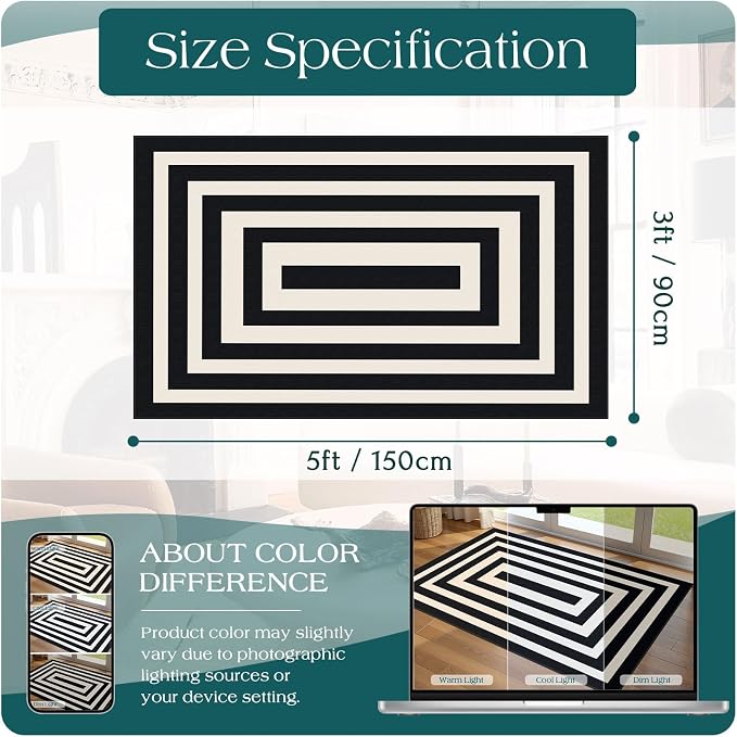 3x5 Modern Entry Rug - Image 7