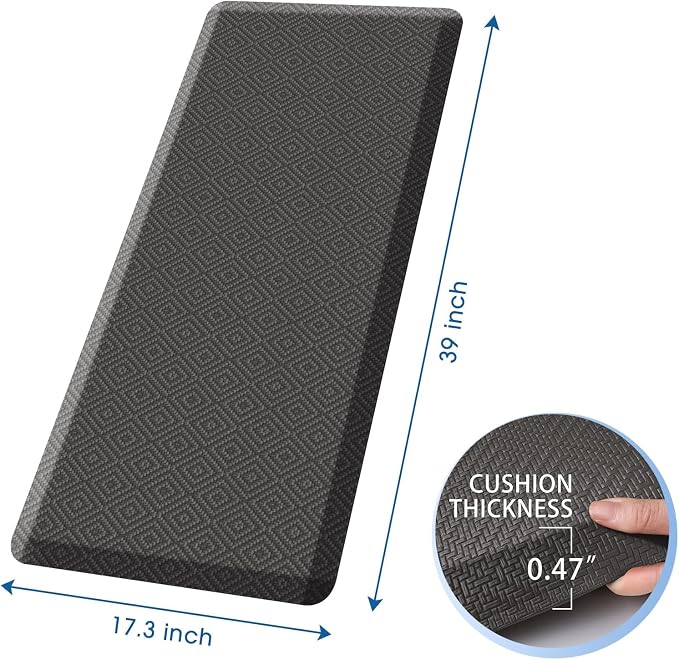 Mattitude Kitchen Mat Cushioned Anti-Fatigue Floor Mat Water Resistant Non-Slip - Image 2