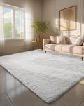 Ophanie 6x9 White Rugs for Living Room, Large Fluffy Shag Fuzzy Plush Soft by Ophanie