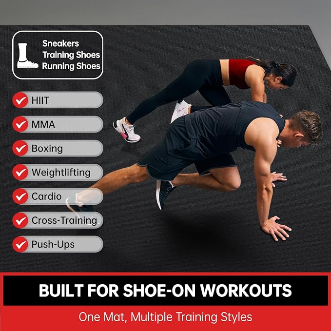 GymCope Large Exercise Mat for Home Workout, - Image 2