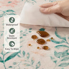 Rugxara 2'6" x 8' Floral Runner Rug, Washable Runners - Image 8
