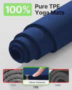 YOTTOY Large Yoga Mat, Extra Wide TPE Exercise Mat, Non-Slip Workout Mat - Image 3
