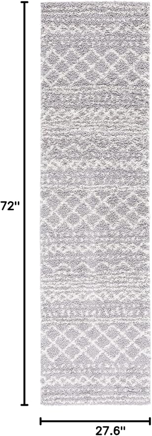 SAFAVIEH Arizona Shag Collection Runner Rug - Image 2