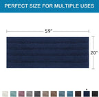 H.VERSAILTEX Bathroom Rugs Bath Mat Runner Rug Non Slip Kitchen Rug Extra Long - Image 2