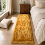 EasyJoy Faux Sheepskin Rug, Fluffy Faux Fur Rug, Ultra Soft Shag Area Rug - Image 5