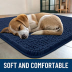 Smiry Dog Door Mat for Muddy Paws 54x24, Absorbent Dirt Trapper, Non-Slip - Image 2