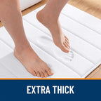 OLANLY Memory Foam Bath Mat 70x46, Super Soft Absorbent Bathroom Rugs, Quick Dry - Image 6
