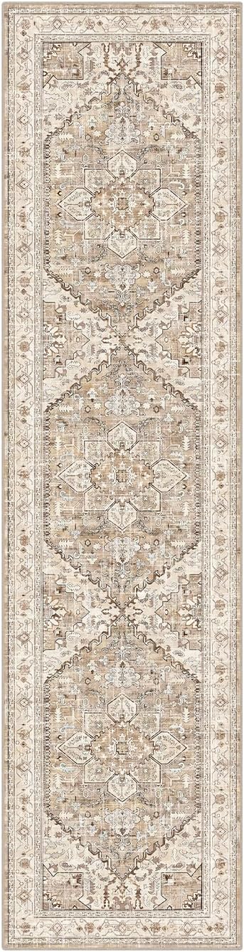 Yamaziot Washable Runner Rug, 2x8 Non-Slip Boho Vintage Hallway Rug Runner - Image 3