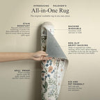 Washable Area Rug for Living Room: 9x12 Area Rugs for Bedroom Vintage Stain - Image 4
