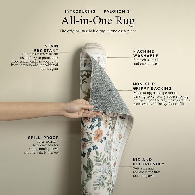 Washable Kitchen Rug Runners for Hallways: 2'6"x8' Bedroom Rug Non Slip Low - Image 4