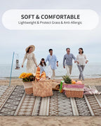 MontVoo Outdoor Rug Carpet Waterproof-Patio Rug Mat 5x8 Reversible RV Outdoor - Image 6