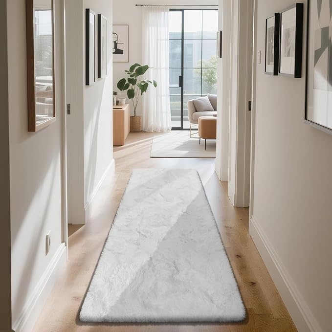 Soft Runner Rugs for Bedroom, Bedside Rug for Living Room Bedroom Room Home - Image 2